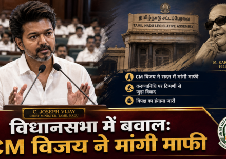 CM Vijay Apologizes in Tamil Nadu Assembly over Karunanidhi Kalaignar Title Row