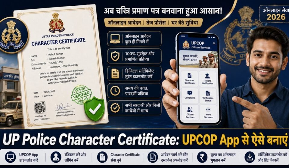 UP Police Character Certificate UPCOP App Online Apply and Verification Process 1200x675
