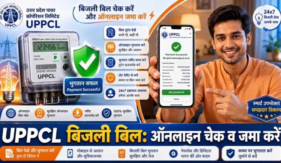 UPPCL Bijli Bill Online Check and Pay Process 1200x675