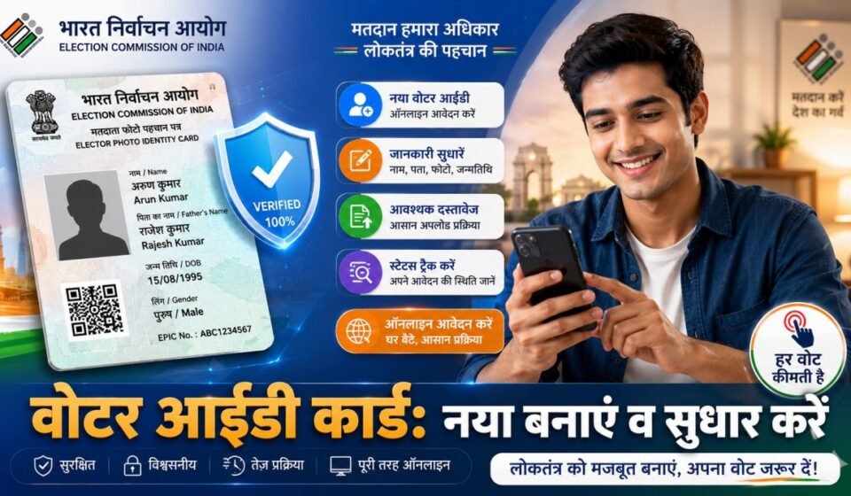 Voter ID Card Online Apply Form 6 and Correction Form 8 Process